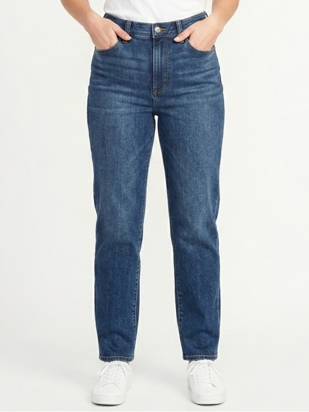 Old Navy Women's Straight-Leg Jeans in Classic Indigo Tall 14